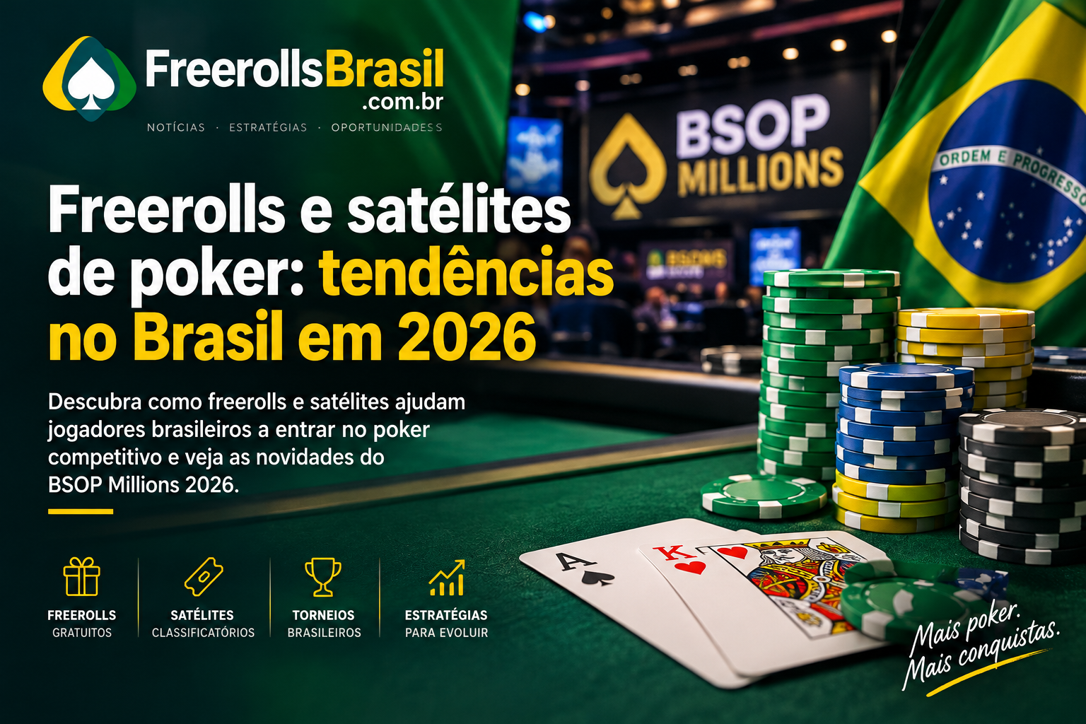 Freerolls e satélites de poker: tendências no Brasil em 2026
